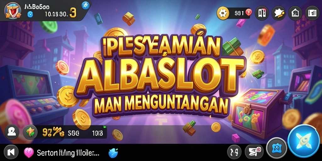 Tampilan gameplay ALBASLOT yang menarik dan penuh warna.