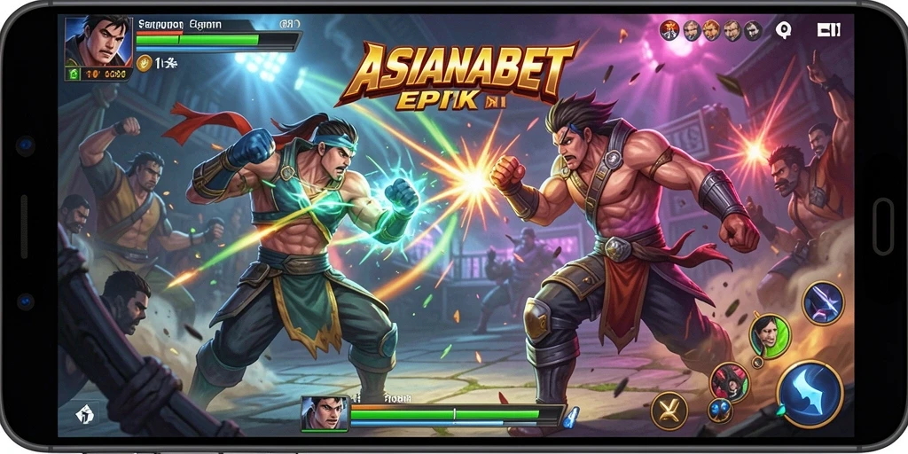 Tangkapan layar gameplay <strong>ASIANABET</strong> menampilkan aksi pertarungan yang mendebarkan.