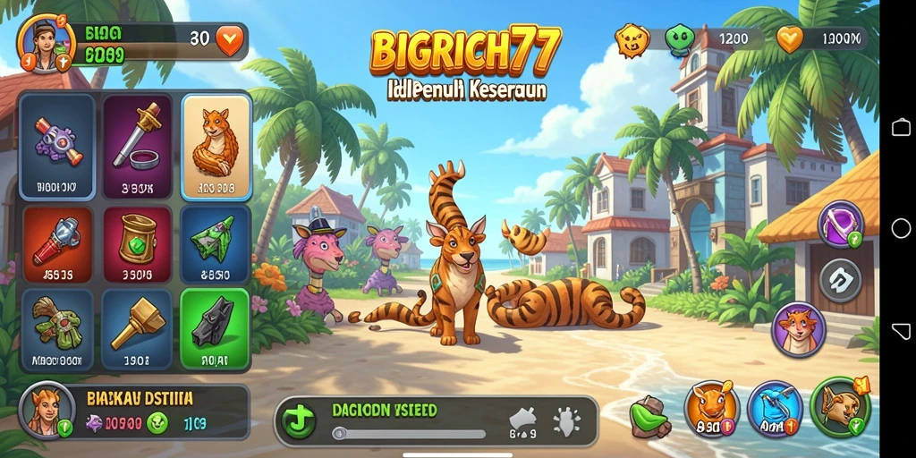 Tampilan gameplay Idle yang menarik dari BIGRICH77.