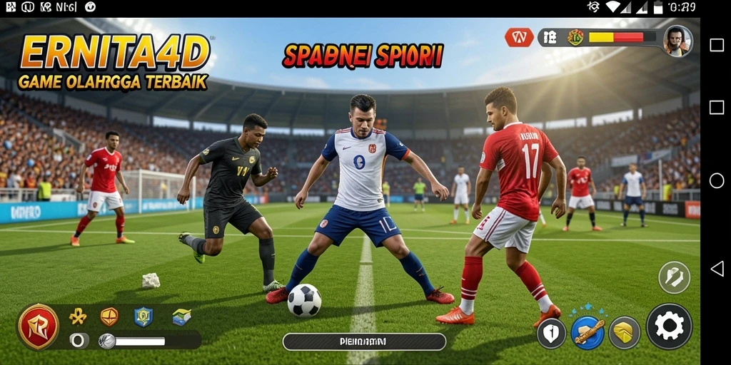 Tampilan grafis terbaik dalam gameplay olahraga yang seru.