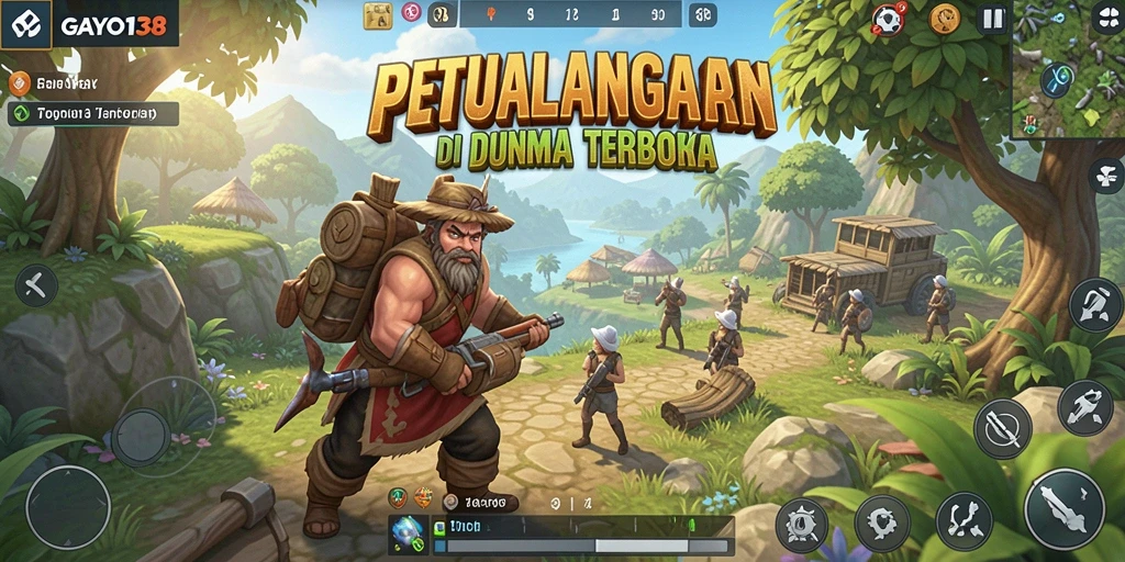 Screenshot menampilkan dunia terbuka GAYO138 dengan grafis memukau.