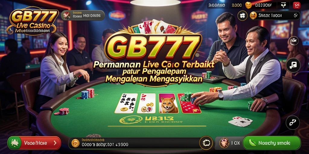 Tampilan gameplay Live Casino yang seru di GB777.