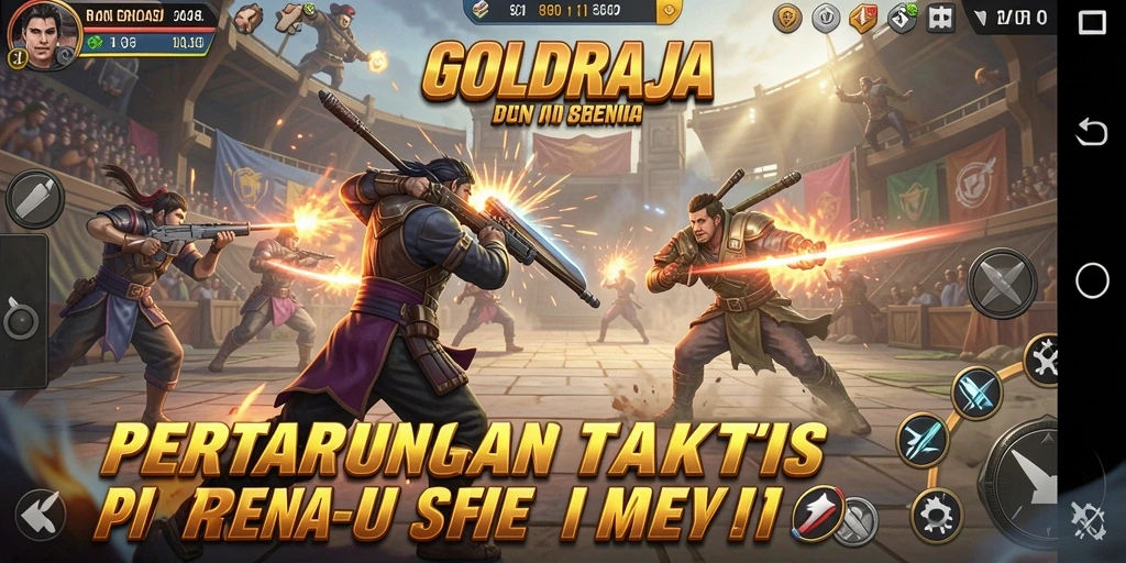 Tangkapan layar menampilkan aksi seru pertarungan dalam game Fighting.