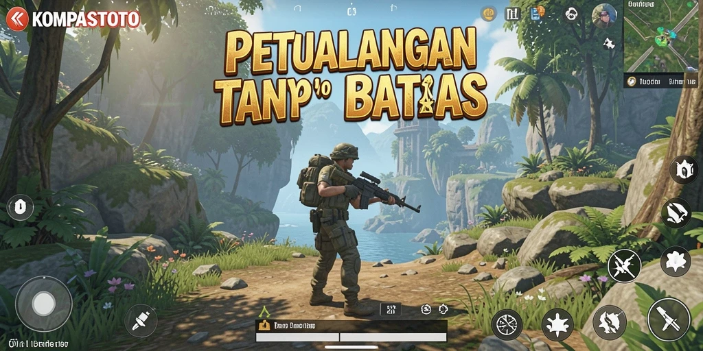 Tangkapan layar menampilkan gameplay yang mendebarkan di dunia terbuka.