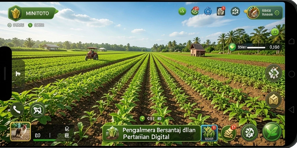 Tampilan gameplay MINITOTO yang menarik dalam pertanian digital.
