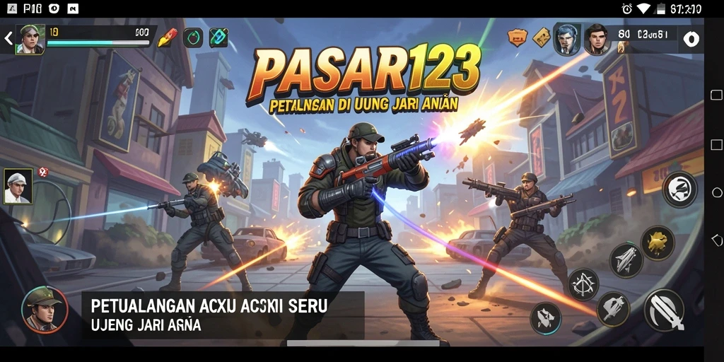 Tampilan gameplay seru dalam PASAR123 dengan aksi yang mendebarkan.
