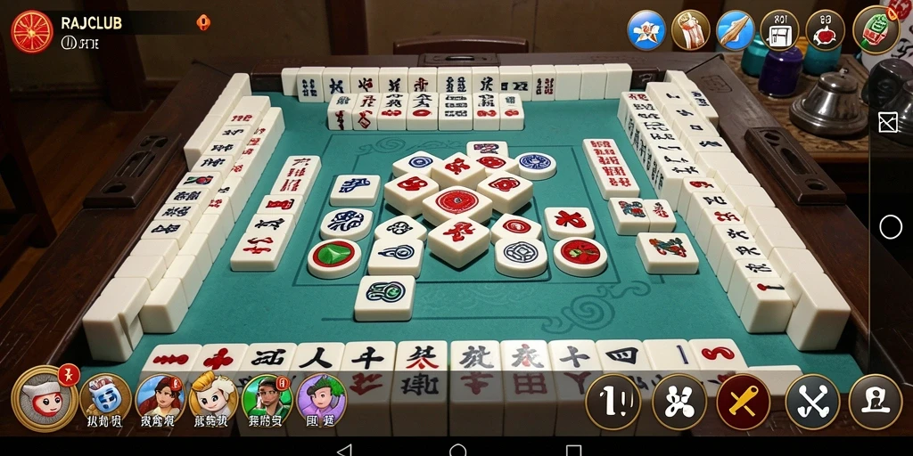 Screenshot gameplay RAJACLUB yang menunjukkan tantangan Mahjong yang seru.