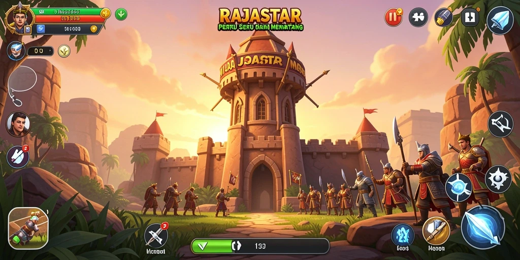 Gameplay menarik dari RAJASTAR yang penuh strategi.