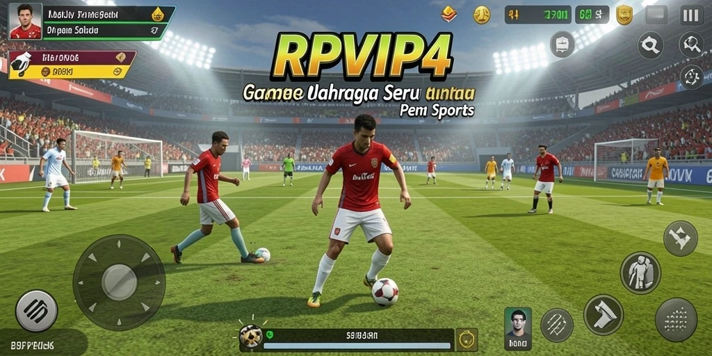 Screenshot RPVIP4 menunjukkan gameplay seru dan dinamis dalam berbagai cabang olahraga.
