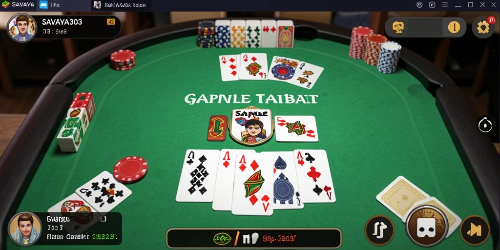 Tampilan gameplay Gaple yang menarik di SAVAYA303.
