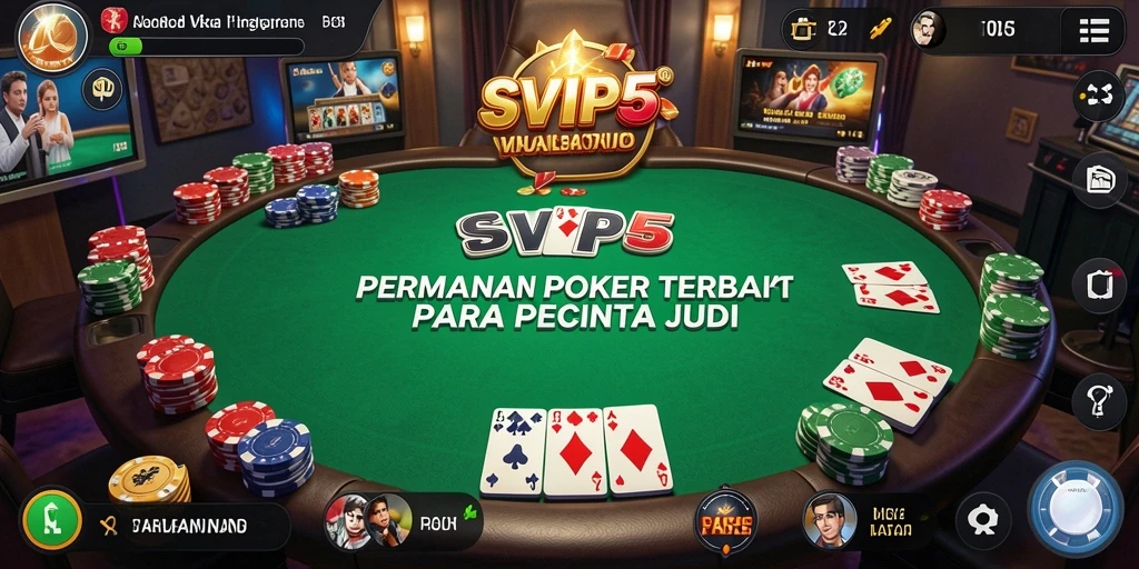 Tampilan menarik dari gameplay poker dalam SVIP5.