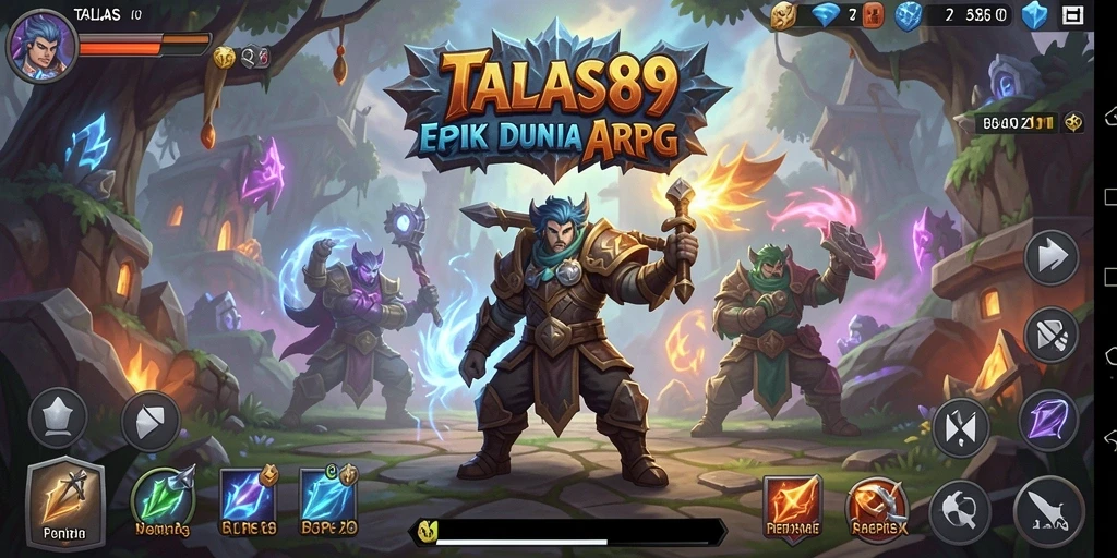 Menampilkan aksi seru dalam gameplay ARPG TALAS89.