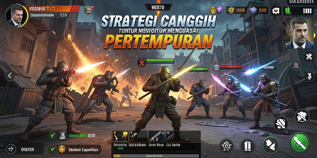 Tampilan gameplay WE878 yang intens dan strategis.