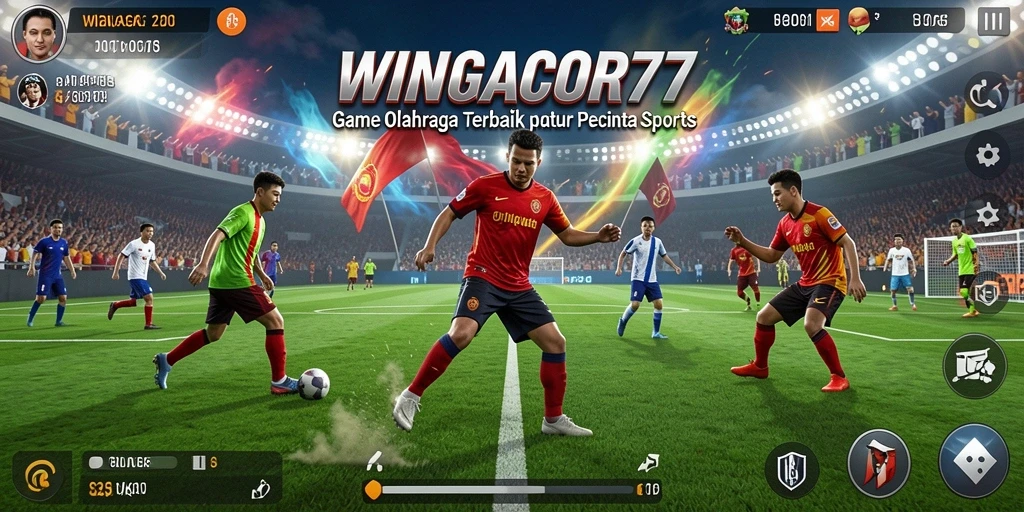 Tampilan dinamis dari gameplay WINGACOR77 yang penuh aksi olahraga.